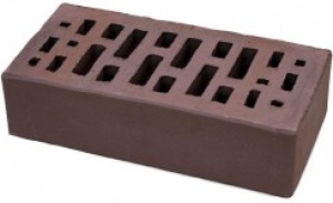 Облицовочный кирпич, Одинарный лицевой пустотелый Шоколад, М-175, 250х120х65 